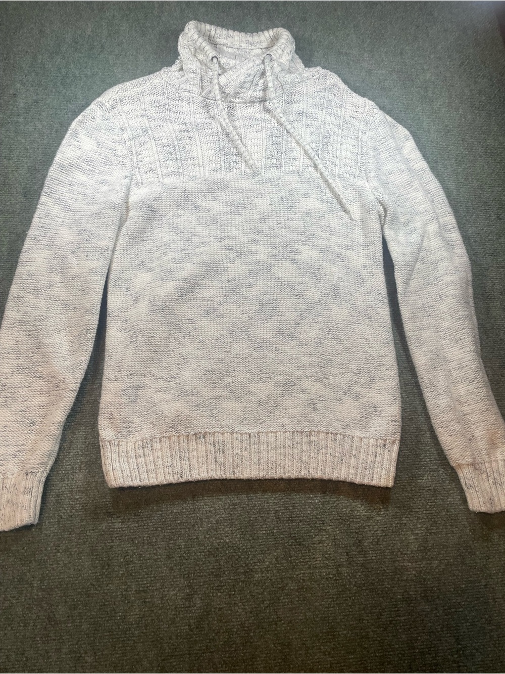 Women’s Cowl Neck Sweater - Cream‎ Heather